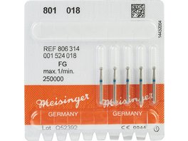 Diamanten 801 - Packung 2 Stück blau mittel, FG, Figur 001 Rund, ISO 035
