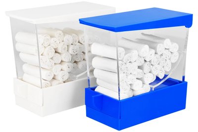 Podajnik do wałeczków z szufladką COTISEN - niebieski