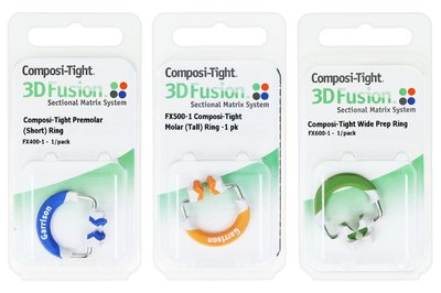 Pierścień Garrison 1 szt. - niebieski