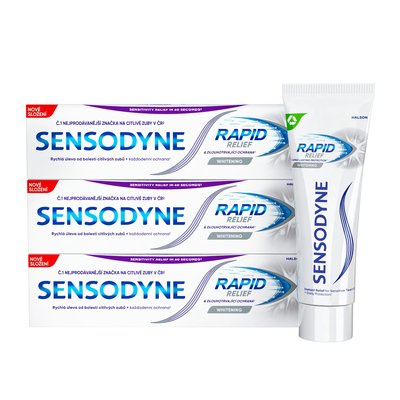 Sensodyne Rapid Whitening zubní pasta 3x75ml