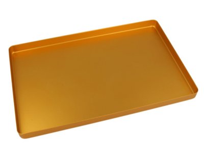 Euronda neperferovaná kazeta (tácek bez víka), 284 x 183 x 17mm, žlutá (20620026)