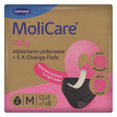 MoliCare lady absorpční spodní prádlo M 1 ks + vložky X-Change 5 ks​