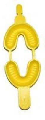 Łyżki do aplikacji pianki Dentaline rozm. M żółte podwójne 200szt / 100par / opak. DH.6000.02