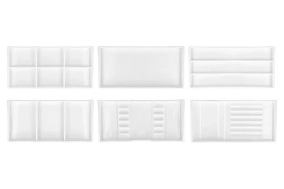 Tacka stomatologiczna plastikowa biała COTISEN - 18