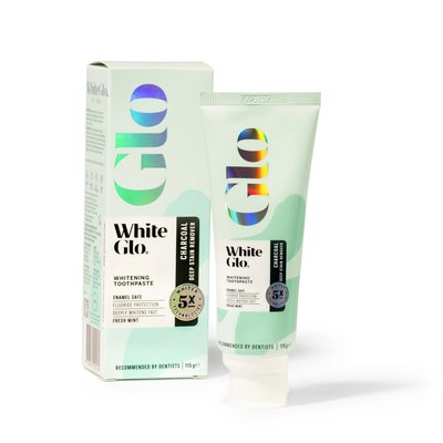 White Glo Charcoal bělicí zubní pasta 115 g