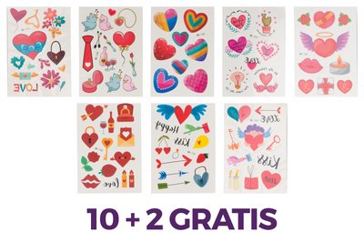 Zabawka - tatuaż dla dziewczynki 10 + 2 GRATIS