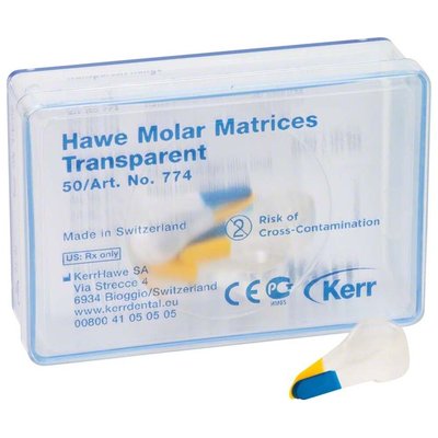 Matrice Hawe Transparent Molar, 50ks