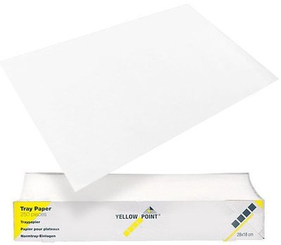 YELLOW POINT Filtrační papír na tácky 28x36, bílý