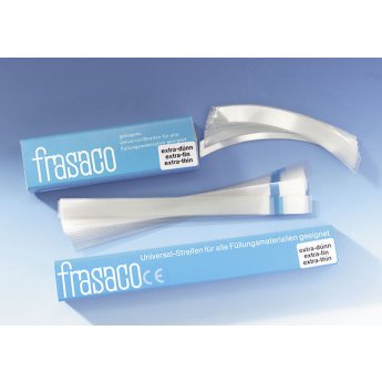 Separační pásky Frasaco, zahnuté, čiré, 0,05mm 50ks