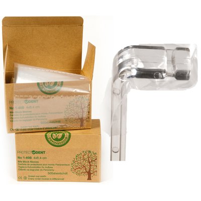 Návleky na skusové bloky Bite Block cover BIO - 300 ks box