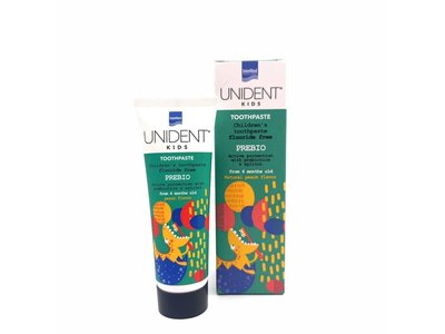 Unident Prebio Baby 6m+, zubní pasta s prebiotiky, broskvová příchuť , 50ml