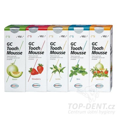 GC Mousse dentální krém s vápníkem, 10x40g
