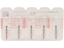 Omni Diamanten 379 - Packung 5 Stück gelb superfein, FG, Figur 277 Eiform, 3,5 mm, ISO 018