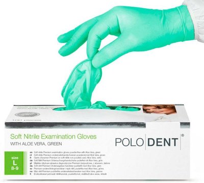 Rukavice Soft Nitrile Aloe Vera L zelené