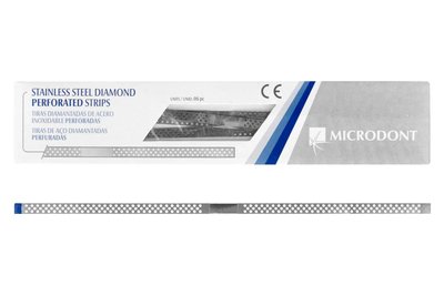 Paski metalowe perforowane ścierne 6 szt Microdont