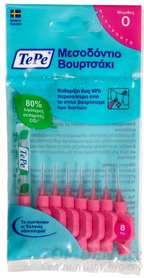 TePe ORIGINAL 0 mezizubní kartáčky 0,4 mm, 8ks