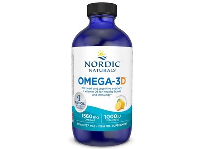 Nordic Naturals - Omega-3D, citrón, 237ml