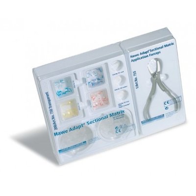 Hawe Blue Adapter sekční matrice - sada 200 ks matric,200 ks svorek,1 kleště, 15 klínků