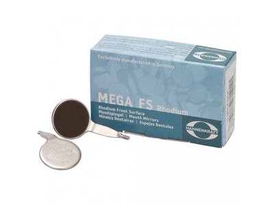 MEGA FS Rhodium - zubní zrcátko, 12ks