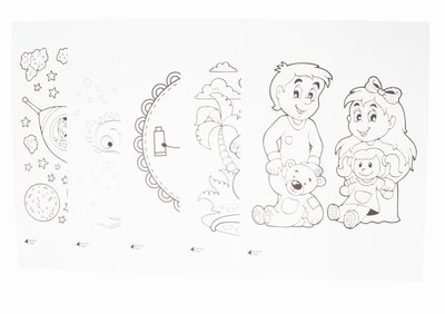 Zabawka - Zestaw kolorowanek A4 5 szt.