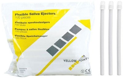 YELLOW POINT odsávací kanyly (savky) bílé