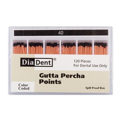 Gutap.čepy DiaDent 040 kalibrované, kón. 2%