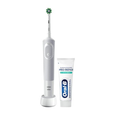 Oral-B Vitality PRO White rotační zubní kartáček + zubní pasta