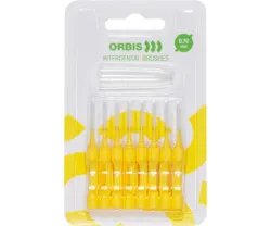 ORBIS mezizubní kartáček, 0,7 mm, barva žlutá, 8 ks