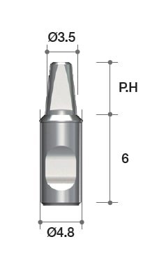 MEGAGEN OS Solid Analog ø4.8 - PD ø3.5, PH=5.5