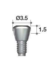 MEGAGEN AO Onestage Closing Screw ø3.5 - H=1.5