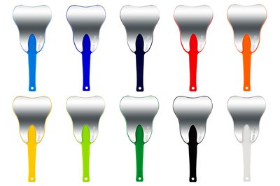 Lusterko dla pacjentów "ZĄBEK" 10 x 21 cm ANGER - czarny