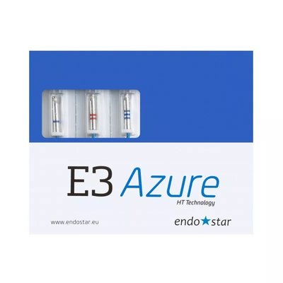 Pilniki Endostar E3 AZURE 3szt assortyment 29mm