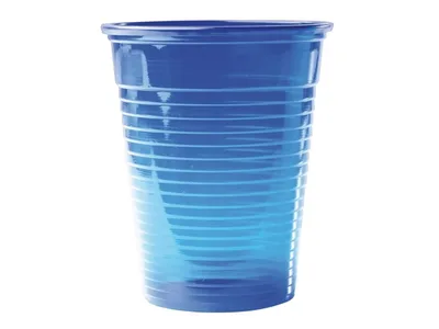 Omnicup PP - výplachové kelímky, 3000ks průhledné modré