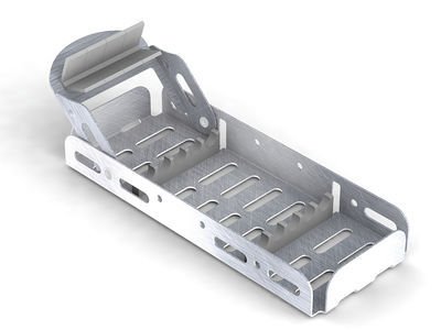 Nerezová kazeta EASY TRAY 18x7, šedá