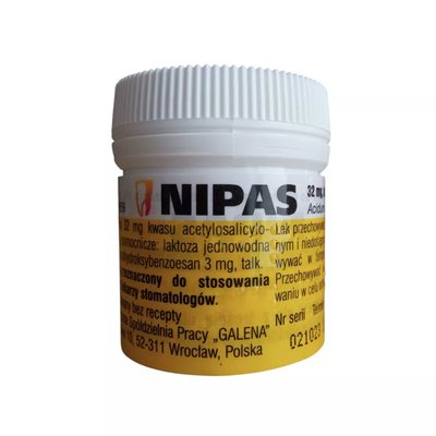 Nipas - wkładka dozębodołowa, tabletki 50 szt