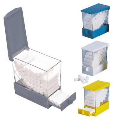 Zásobník na vatové válečky A4 Larident - Modrý