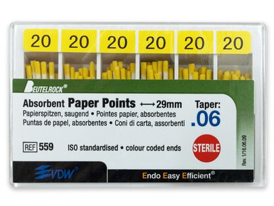 VDW - Papírové čepy .06, vel. 020