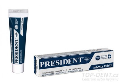 PresiDENT White Plus intensivní bělící zubní pasta, 30ml