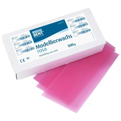 OMNIDENT Modelovací Vosk Střední 1,5mm Růžová 500g