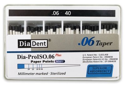 Papírové čepy DiaDent 6% 040