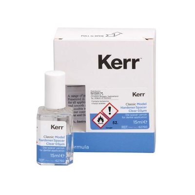 Distanční/vytvrzovací lak 15ml čirý pro modely zub. pahýlů