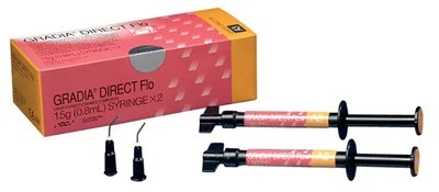 GC GRADIA Direct Flo, Syringe 2 x 0.8ml (1.5g), A3, EEP