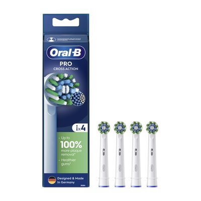 Oral-B Cross Action Pro White náhradní hlavice 4 ks