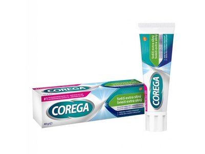 COREGA fixační krém se silnou mátovou příchutí, extra silný 40g