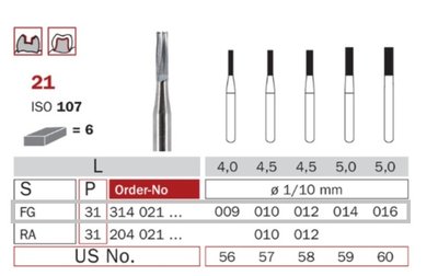 Diaswiss FG 21, 6ks/balení - 010 mm