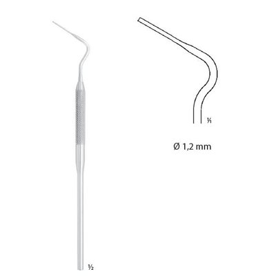 Cpátko pro endo lomené; 1,2 mm; 15,8 cm