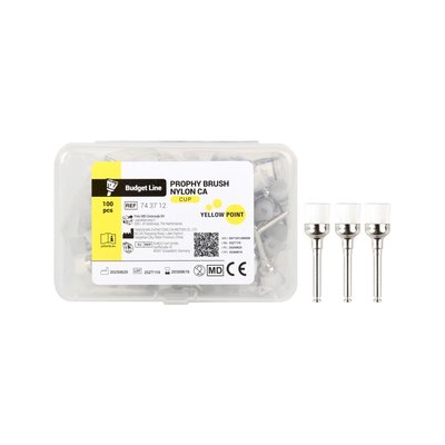 YELLOW POINT leštící nylon. kartáčky 100ks kalíšek