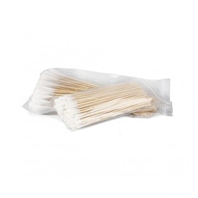 Vatové tyčinky, 15 cm, malá hlavička, nesterilní, 100 ks