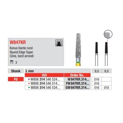 Diamant FG White Tiger FW847KR.016 (3ks/bal)