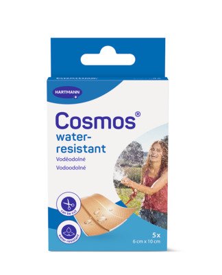 Cosmos water-resistant voděodolná náplast 6 x 10 cm 5 ks